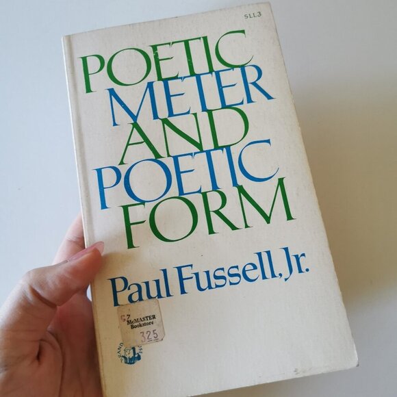 1965 Poetic Meter and Poetic Form Book Vintage Paul Fussell Jr Learn Poems PB - Picture 1 of 9